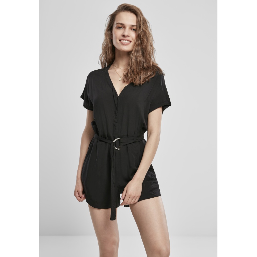 Urban Classics - Viscose Belt Combishort - Noir